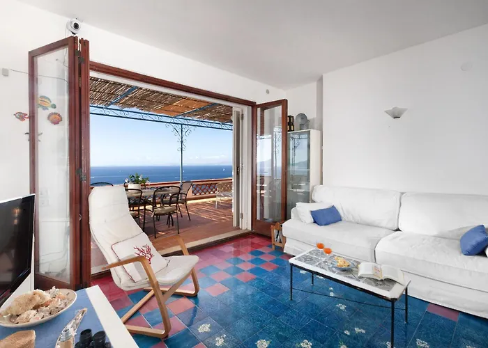 Il Respiro Del Mare Con Vista Capri Сasa de vacaciones Península Sorrentina